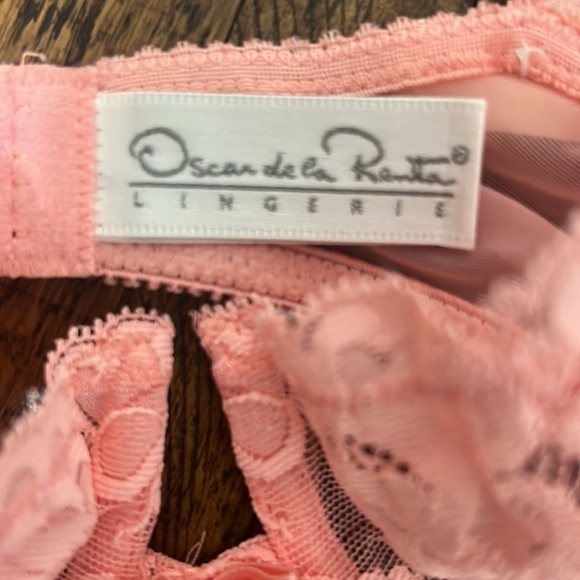 NWT VTG RARE Oscar De La Renta peach bra Union Label beautiful size 34 C - Picture 3 of 7